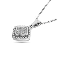 Thumbnail for Diamond Fashion Pendant 1/50 ct tw Round-cut in Sterling Silver