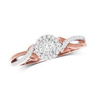 Thumbnail for 10K Rose Gold 1/5 Ct.Tw.Diamond Promise Ring
