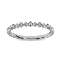 Thumbnail for 14K White Gold 1/20 Ctw Diamond Stackable Band