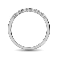 Thumbnail for 14K White Gold 1/20 Ctw Diamond Stackable Band