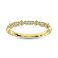 Thumbnail for 14K Yellow Gold 1/20 Ct.Tw.Diamond Stackable Band