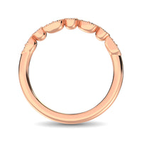 Thumbnail for 14K Rose Gold 1/10 Ctw Diamond Stackable Band