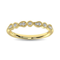 Thumbnail for 14K Yellow Gold 1/10 Ctw Diamond Stackable Band