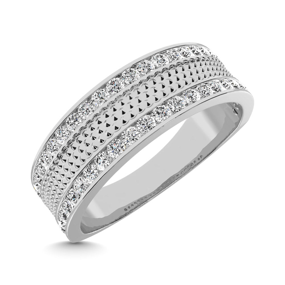 14K Yellow Gold 1/2 Ct.Tw.Diamond Machine Mens Band