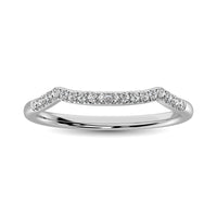 Thumbnail for 14K White Gold 1/20 Ctw Diamond Wedding Band