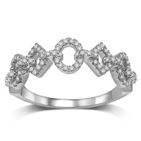 Thumbnail for 14K White Gold 1/4 Ct.Tw.Diamond Fashion Ring