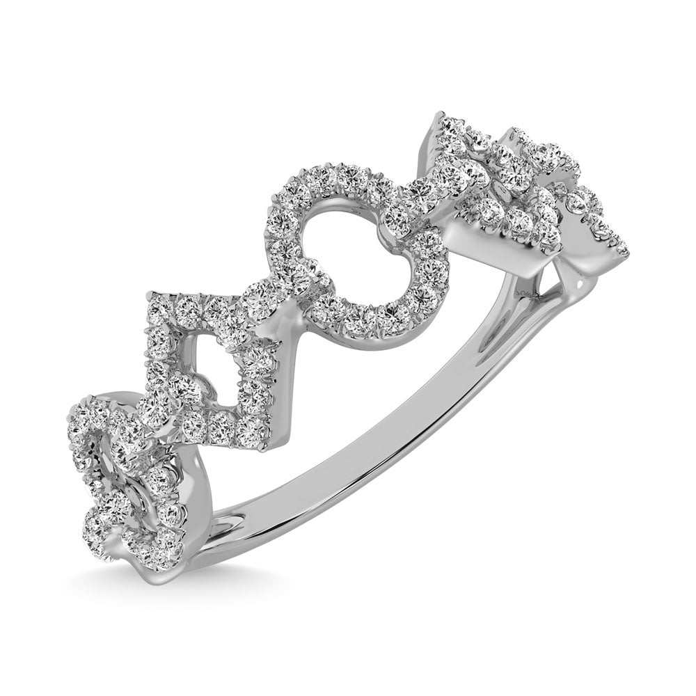 14K White Gold 1/4 Ct.Tw.Diamond Fashion Ring