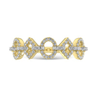 Thumbnail for 14K Yellow Gold 1/4 Ct.Tw.Diamond Fashion Ring