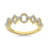 Thumbnail for 14K Yellow Gold 1/4 Ct.Tw.Diamond Fashion Ring