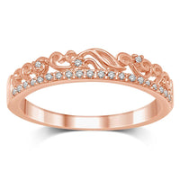 Thumbnail for 14K Rose Gold 1/20 Ct.Tw.Diamond Stackable Band