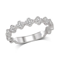 Thumbnail for 14K White Gold 1/4 Ct.Tw.Diamond Stackable Band