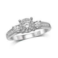 Thumbnail for 14K White Gold 5/8 Ct.Tw.Diamond Engagement Ring