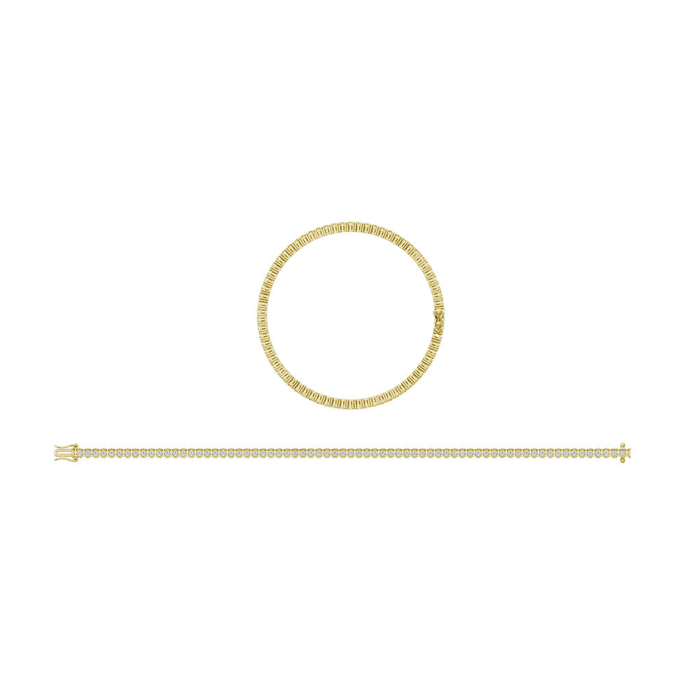 10K Yellow Gold 1/2 Ct.Tw.Diamond Bracelet