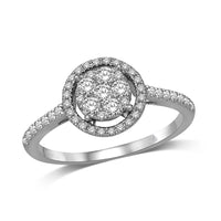 Thumbnail for 14K White Gold 1/2 Ct.Tw.Diamond Engagement Ring