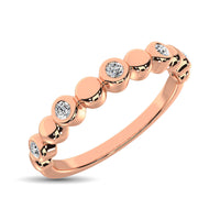 Thumbnail for 14K Rose Gold 1/20 Ct.Tw.Diamond Stackable Band