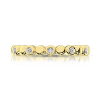Thumbnail for 14K Yellow Gold 1/20 Ct.Tw.Diamond Stackable Band