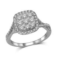 Thumbnail for 14K White Gold 9/10 Ct.Tw.Diamond Fashion Ring