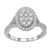 Thumbnail for 14K White Gold 9/10 Ct.Tw.Diamond Fashion Ring