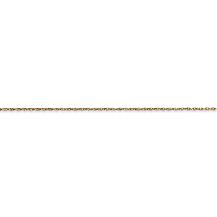 14k .5 mm Carded Cable Rope Chain