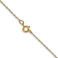 Thumbnail for 14k .5 mm Carded Cable Rope Chain
