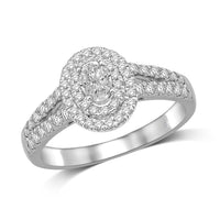 Thumbnail for Lovecuts 14K White Gold 5/8 Ct.Tw.Diamond Engagement Ring
