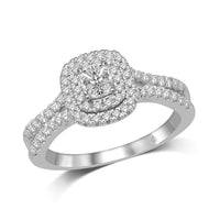 Thumbnail for Lovecuts 14K White Gold 5/8 Ct.Tw.Diamond Engagement Ring
