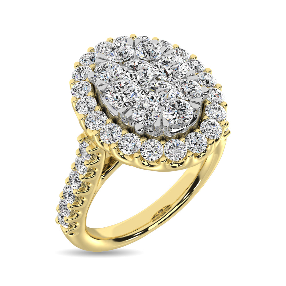 14K Yellow Gold 1 Ctw Diamond Fashion Ring