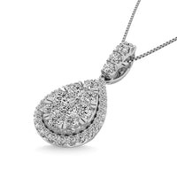 Thumbnail for 14K White Gold 5/8 Ctw Diamond Fashion Pendant