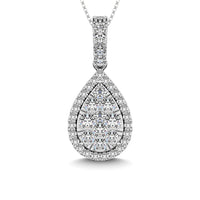 Thumbnail for 14K White Gold 3/4 Ctw Diamond Fashion Pendant