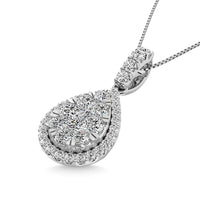 Thumbnail for 14K White Gold 3/4 Ctw Diamond Fashion Pendant