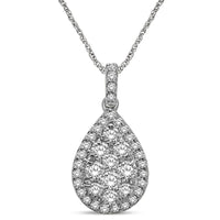 Thumbnail for 14K White Gold 1 1/5 Ctw Diamond Fashion Pendant