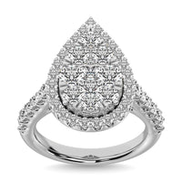 Thumbnail for 14K White Gold 1 1/2 Ctw Diamond Fashion Ring