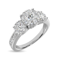 Thumbnail for Diamond 3/4 ct tw Round-cut Engagement Ring in 14K White Gold