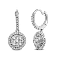 Thumbnail for 14K White Gold 2 1/10 Ctw Diamond Fashion Earrings