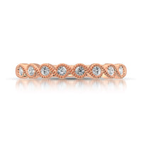 Thumbnail for 14K Rose Gold 1/10 Ct.Tw. Diamond Stackable Band