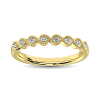 Thumbnail for 14K Yellow Gold 1/10 Ct.Tw. Diamond Stackable Band