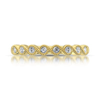 Thumbnail for 14K Yellow Gold 1/10 Ct.Tw. Diamond Stackable Band