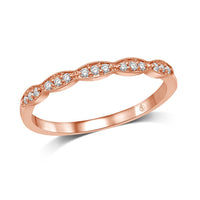 Thumbnail for 14K Rose Gold 1/10 Ct.Tw. Diamond Stackable Band