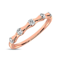 Thumbnail for 14K Rose Gold 1/8 Ct.Tw. Diamond Stackable Band