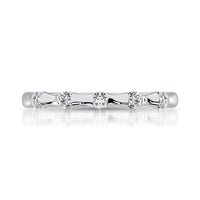 Thumbnail for 14K White Gold 1/8 Ct.Tw. Diamond Stackable Band