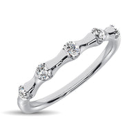 Thumbnail for 14K White Gold 1/8 Ct.Tw. Diamond Stackable Band