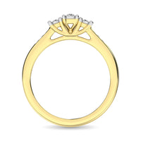 Thumbnail for 10K Yellow Gold 1/4 Ct.Tw.Diamond Three Stone Ring