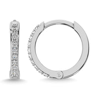 Thumbnail for Diamond 1/3 Ct.Tw. Hoop Earrings in 10K White Gold