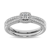Thumbnail for 14K White Gold 2/5 Ctw Diamond Engagement Ring