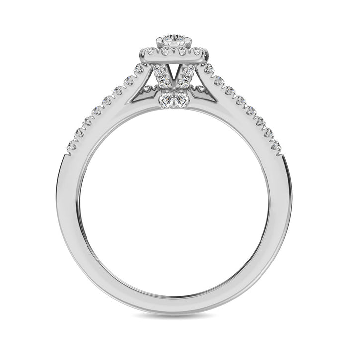 10K White Gold 2/5 Ctw Diamond Bridal Ring