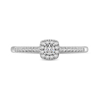 Thumbnail for 14K White Gold 1/4 Ctw Diamond Engagement Ring