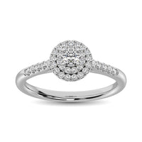 Thumbnail for Diamond Engagement Ring 1/3 ct tw in 10K White Gold