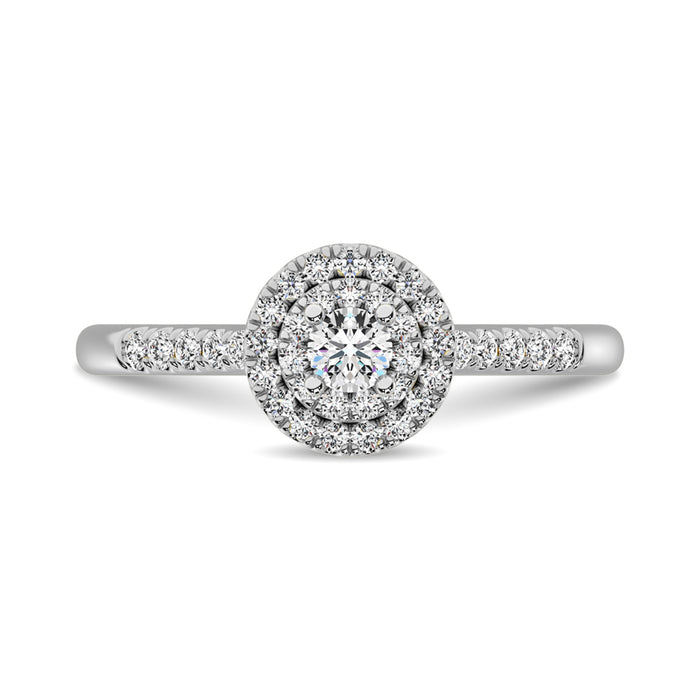 Diamond 1/3 Ct.Tw. Engagement Ring in 10K White Gold