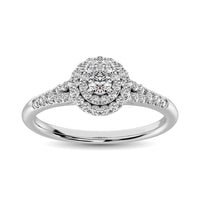 Thumbnail for Diamond 1/3 ct tw Round-cut Engagement Ring in 10K White Gold