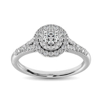 Thumbnail for Diamond Engagement Ring 1/2 ct tw in 10K White Gold